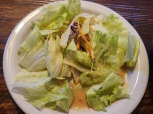 Salad (unlimited soup and salad during lunchtime if you order a meal or a few appetizers) at Banana Leaf Thai Cuisine in Dallas