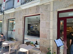 Outside at Barista's Club in Bilbao