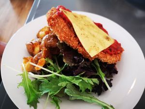 Parmi at Eternity Cafe  in Wundowie