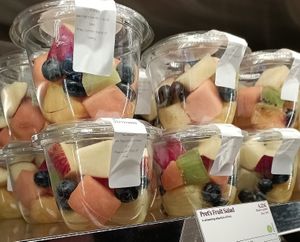 Fruit salad at Pret A Manger  - Heuston Station in Dublin