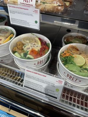 Hummus and falafel bowl   at Pret A Manger  - Heuston Station in Dublin