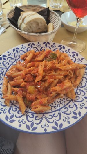 delicious vegan Pasta at Bar Italia Easy Drinking in Vicenza