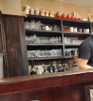 Bar area at Izakaya Sanzoku in Tokyo