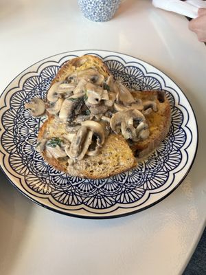 Mushroom on toast   at Canalside Kitchen in Wolverhampton