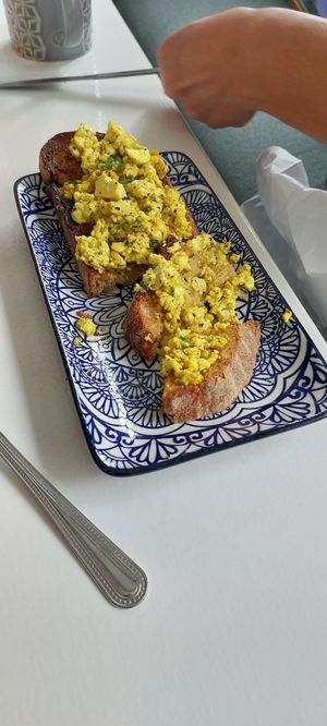 Side of not scrambled egg on toast 🍞🥚 at Canalside Kitchen in Wolverhampton