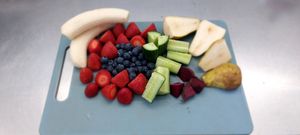 Red smoothie ingredients at Canalside Kitchen in Wolverhampton