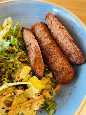 Vegan chicken - not oily but too dry  at Revolution in Aberdeen