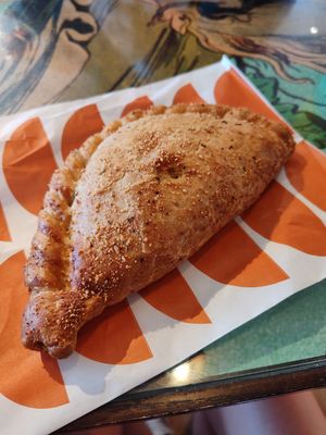 Garden root veg pasty at The Cornish Bakery in Bourton-on-the-water