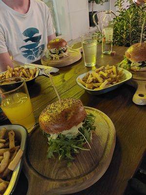 Burgers and fries at Submarine Burger - Centar in Split