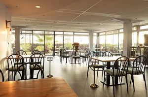 Main room (there’s also a private room upstairs)  at Can Martí Restaurant in Tarragona