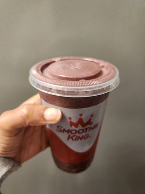 Vegan Dark Chocolate Banana Smoothie #Veganuary at Smoothie King in Dallas