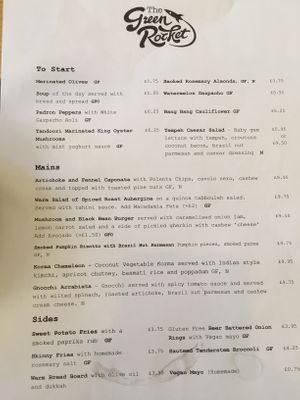 Loads of choice at The Green Rocket Cafe in Bath