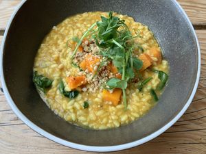 risotto at The Green Rocket Cafe in Bath