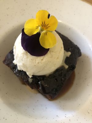 Sticky toffee pud - yum! at The Green Rocket Cafe in Bath