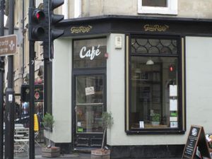 Exterior at The Green Rocket Cafe in Bath