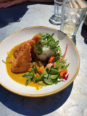 Katsu curry at The Green Rocket Cafe in Bath