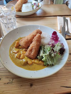 Katsu curry at The Green Rocket Cafe in Bath