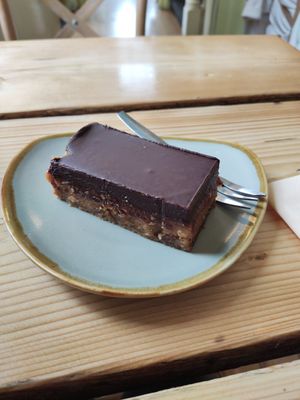 Peanut butter square at The Green Rocket Cafe in Bath