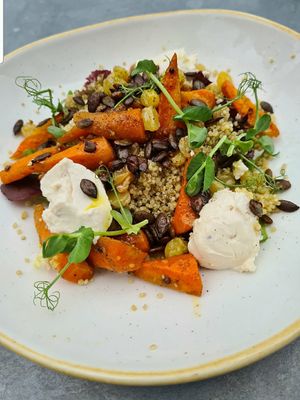 Carrot & quinoa salad at The Green Rocket Cafe in Bath