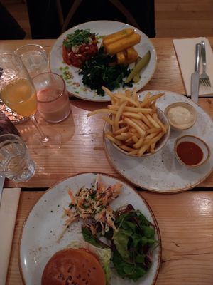 Dinner at The Green Rocket Cafe in Bath