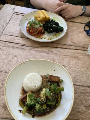 Tofu black bean  at The Green Rocket Cafe in Bath