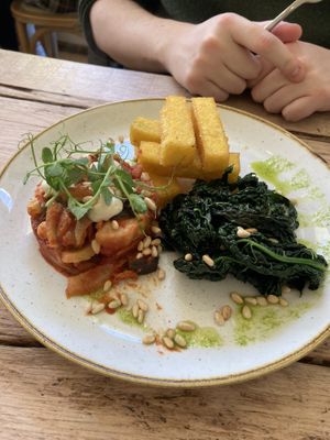 Polenta chips at The Green Rocket Cafe in Bath