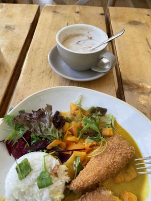 Katsu curry   at The Green Rocket Cafe in Bath