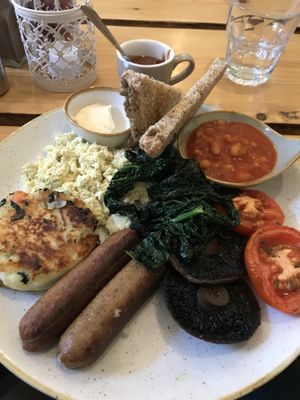 Vegan breakfast  at The Green Rocket Cafe in Bath