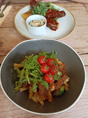 Macaroni xheese at The Green Rocket Cafe in Bath