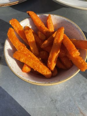 Paprika Sweet Potato Fries  at The Green Rocket Cafe in Bath