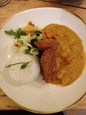 Katsu curry at The Green Rocket Cafe in Bath