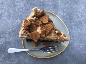 Chocolate and Biscoff cake  at The Green Rocket Cafe in Bath