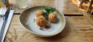 Paella Arancini at The Green Rocket Cafe in Bath