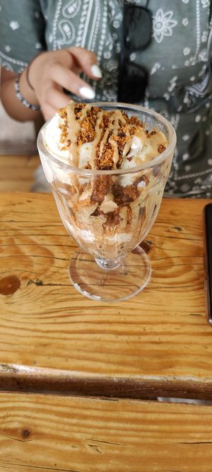 Biscoff and chocolate chip sundae at The Green Rocket Cafe in Bath