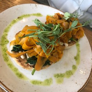 English muffin  at The Green Rocket Cafe in Bath