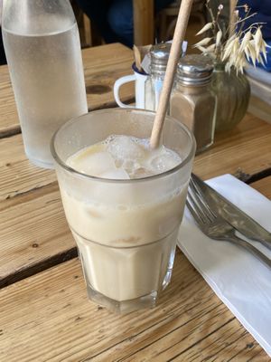 Iced chai latte soymilk   at The Green Rocket Cafe in Bath
