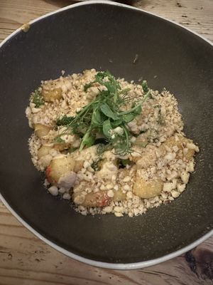 Delicious gnocci  at The Green Rocket Cafe in Bath