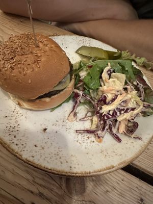 Burguer  at The Green Rocket Cafe in Bath