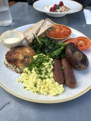 Monster breakfast  at The Green Rocket Cafe in Bath
