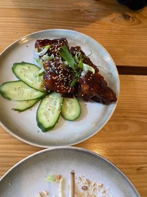 Bang bang cauliflower  at The Green Rocket Cafe in Bath