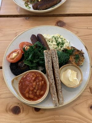 Monster Veggie Brekky  at The Green Rocket Cafe in Bath