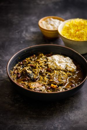Ghormeh Sabzi at The Green Rocket Cafe in Bath