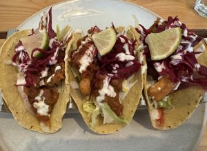Oyster mushroom tacos  at The Green Rocket Cafe in Bath
