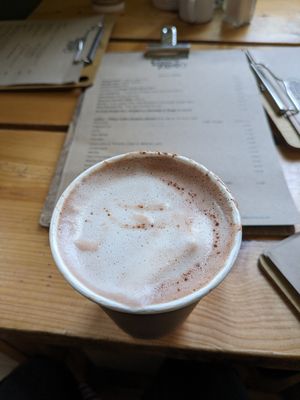Hot Chocolate at The Green Rocket Cafe in Bath
