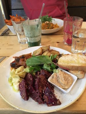 Italian tasting plate for one at The Green Rocket Cafe in Bath