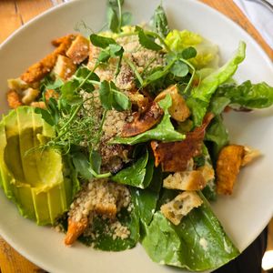 Ceasars Salad with Avocado at The Green Rocket Cafe in Bath