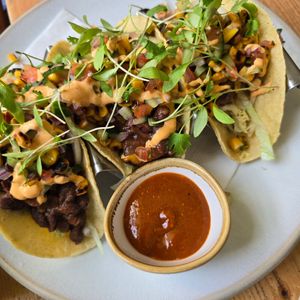 Bean tacos at The Green Rocket Cafe in Bath