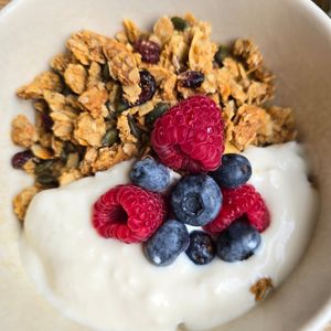 Granola Bowl at The Green Rocket Cafe in Bath