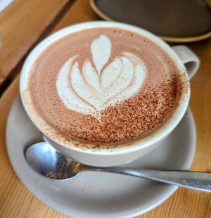 Hot cocoa 😍 at The Green Rocket Cafe in Bath