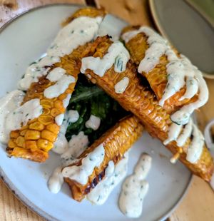 Corn ribs at The Green Rocket Cafe in Bath